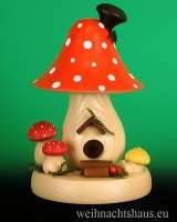 Pilz aus Holz zum Räuchern Erzgebirge Räucherpilz für Räucherkerzen